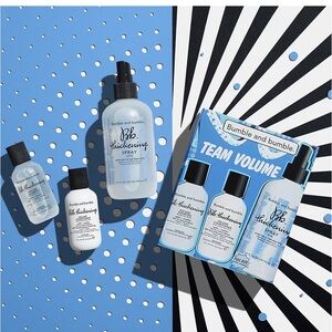 Bumble and bumble Thickening Spray Set in Blue and White